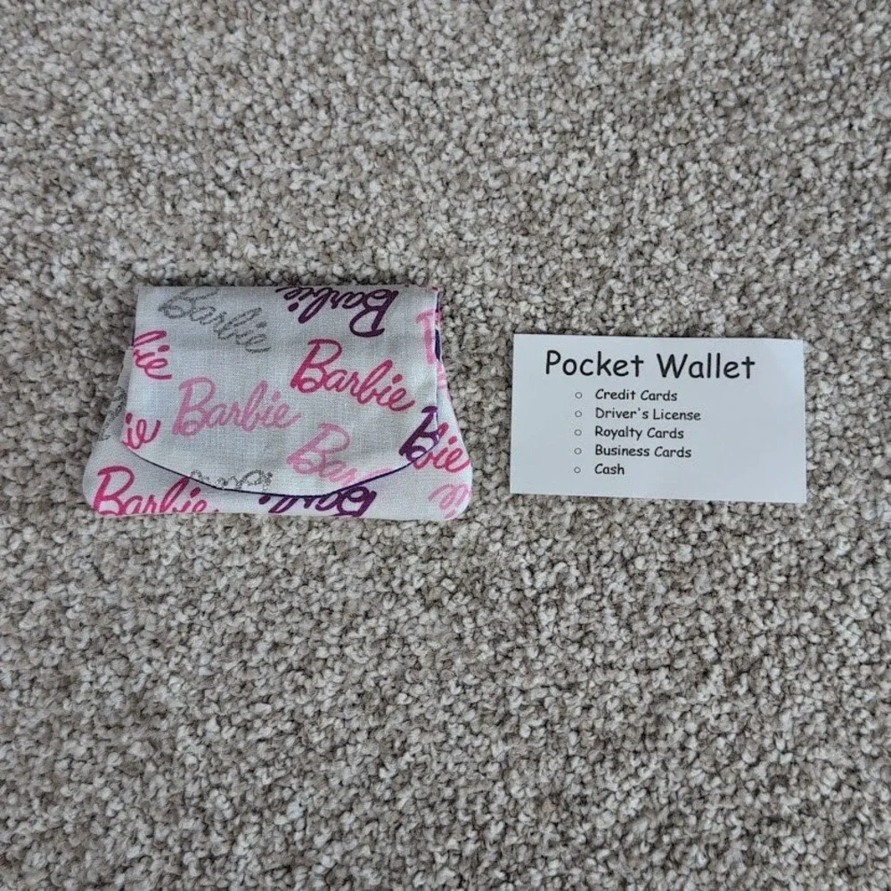 Barbie/Purple Pocket Wallet Card Holder Coin Purse Clutch Small Bag‎ Gift Card
